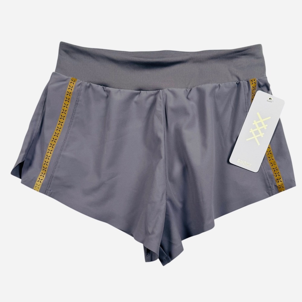 Rhone Breakaway Running Shorts Womens XS Gray Lined Athletic Activewear New